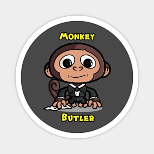 Monkey butler Magnet